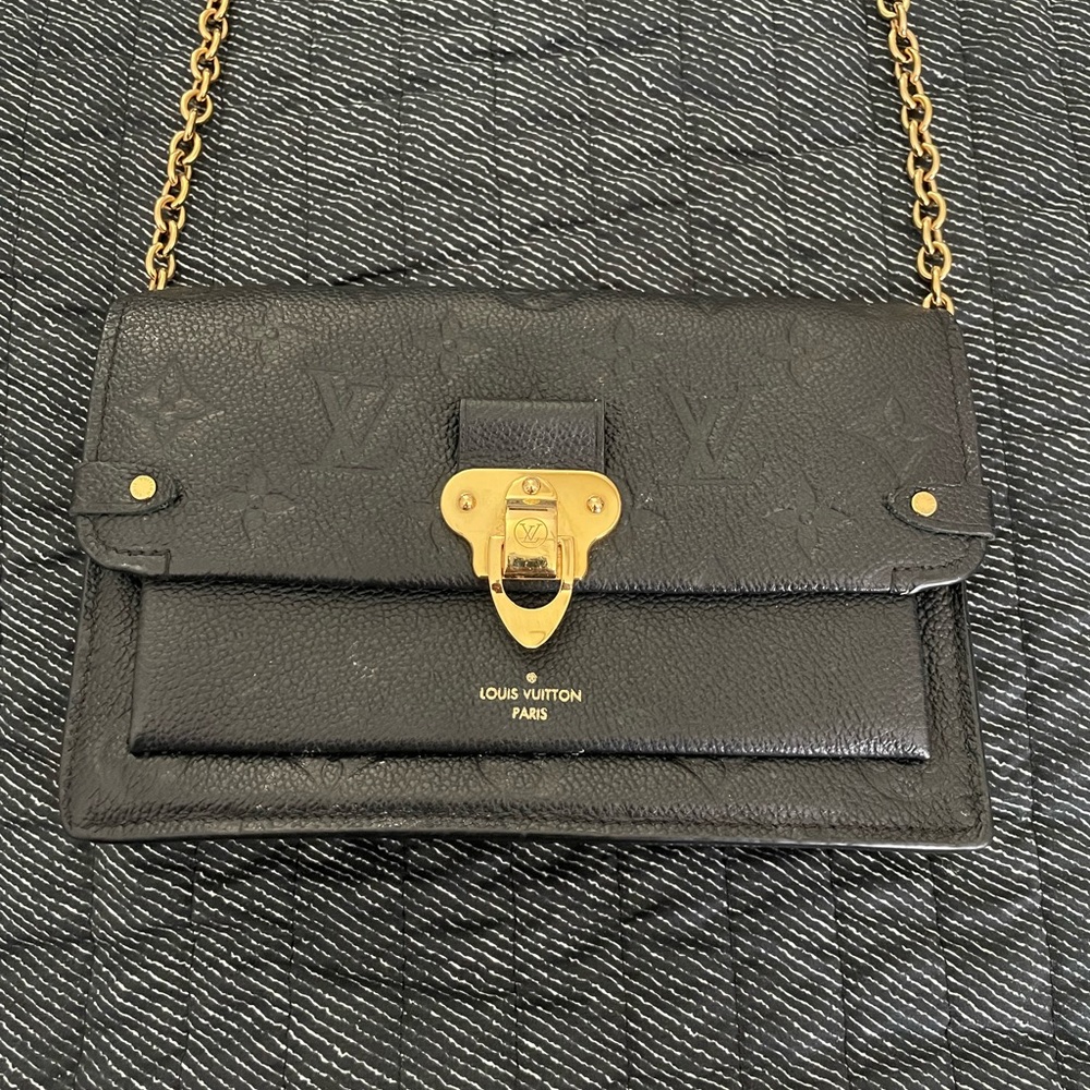 Louis Vuitton Vavin Chain Wallet - Monogram Empreinte Leather Black - Picture 7 of 16